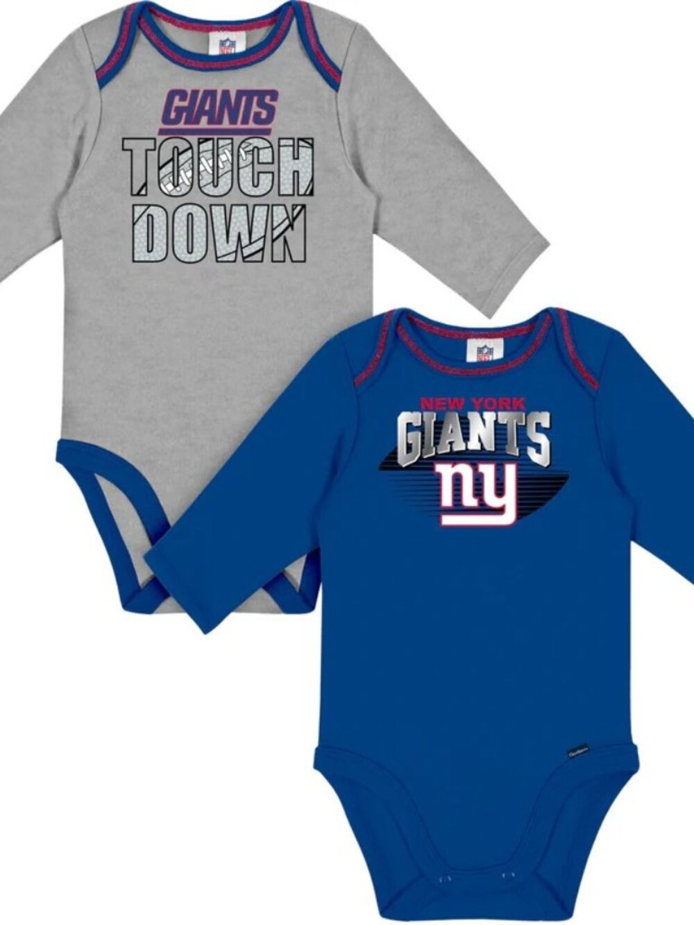 2 Pack NFL New York Giants Boys Onesie - NEW in Packaging!